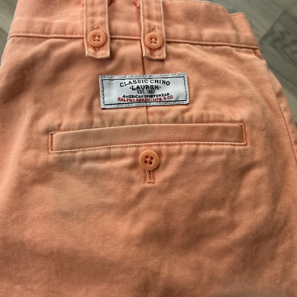 Lauren Ralph‎ Lauren Women's Chino Shorts Orange Size 8 Used